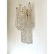Paire d'appliques en verre de Murano doré par Simoeng