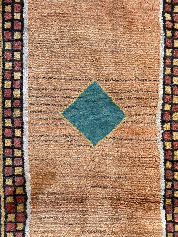 Vintage carpet Persian Gabbeh 84x194 cm