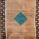 Vintage carpet Persian Gabbeh 84x194 cm