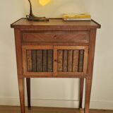 Directory style marquetry side table
