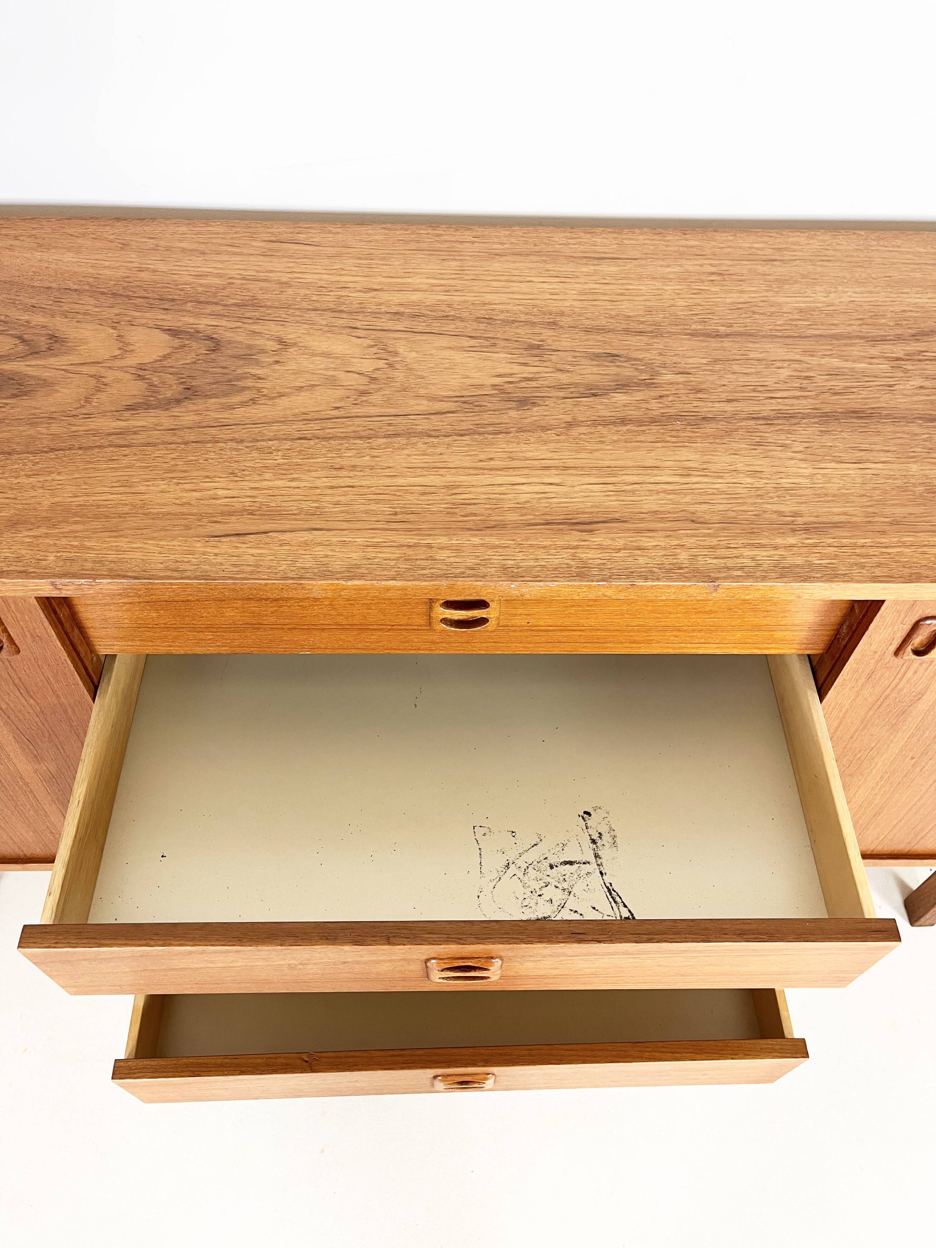 Scandinavische Vintage Sideboard / Dressoir, 'Korsör' jaren 60 IKEA