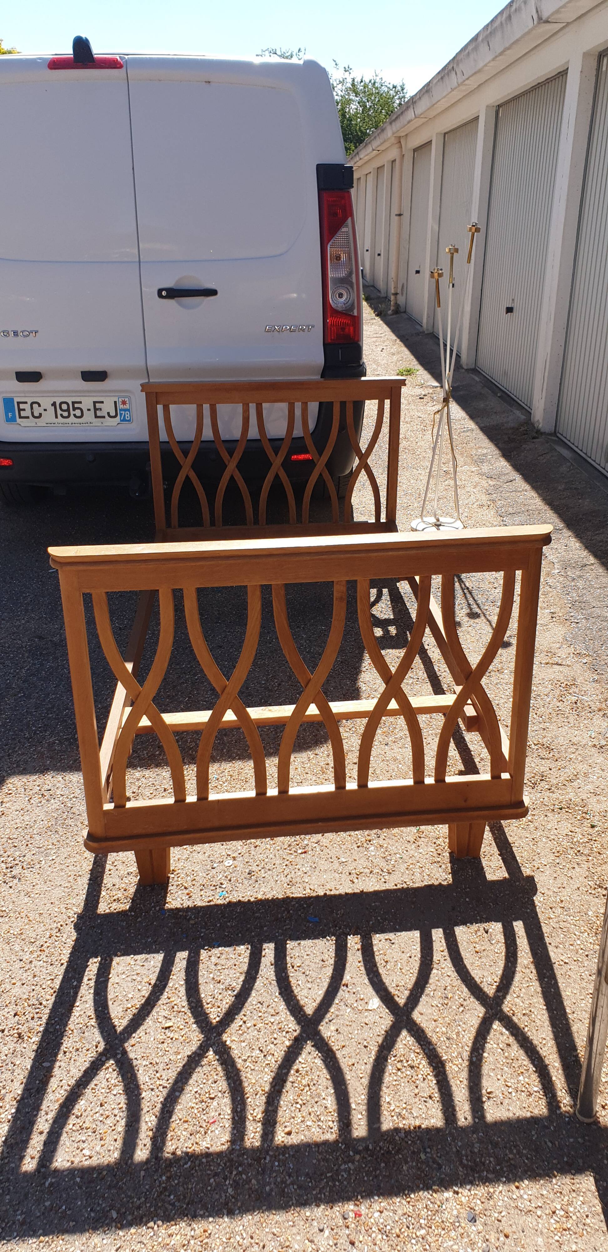 Wooden bed from the 60s