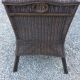 Set de 3 fauteuils en rotin des années 70