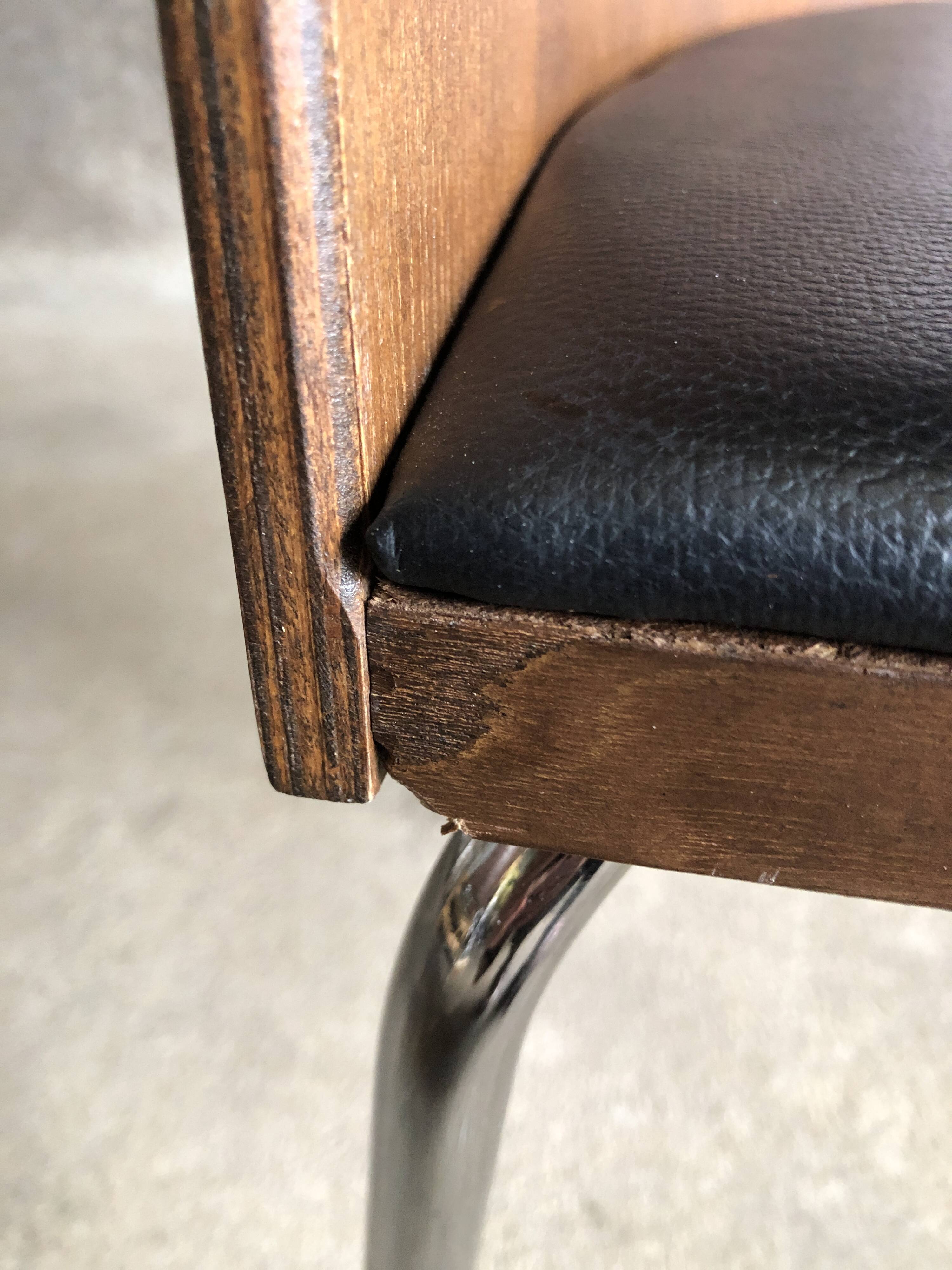 Fusion table and four chair set, vintage Ikea, 1990