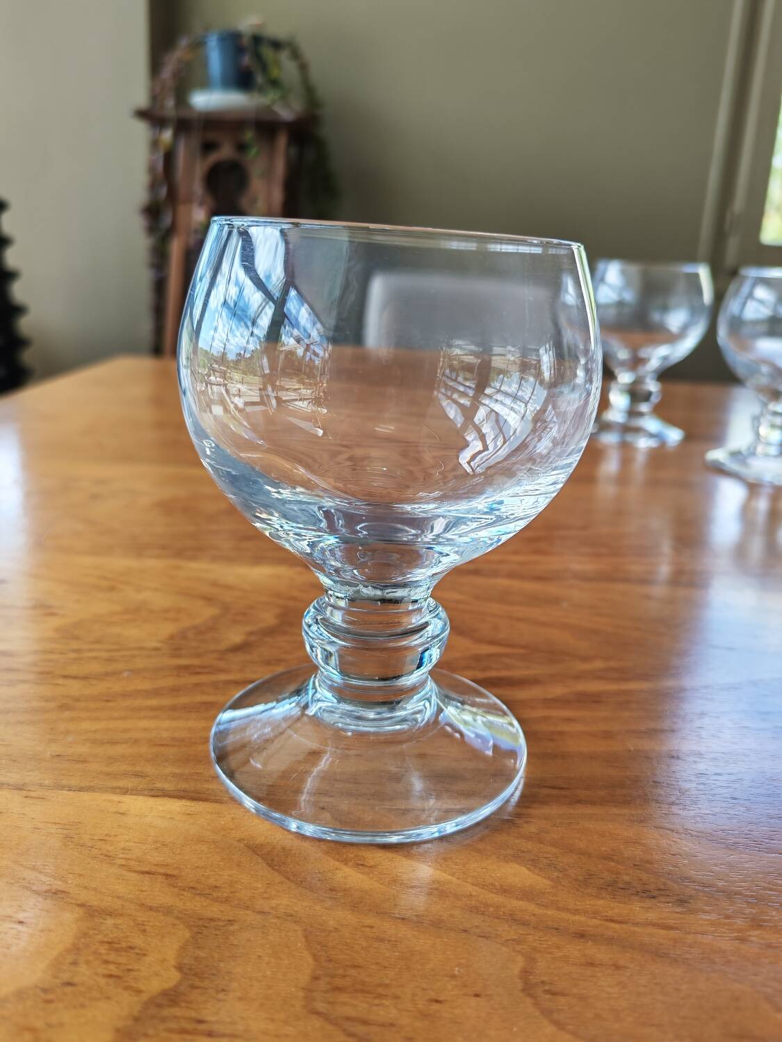 6 crystal stem glasses from the 1970s