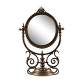 Miroir de table victorien en laiton, années 1880, Angleterre