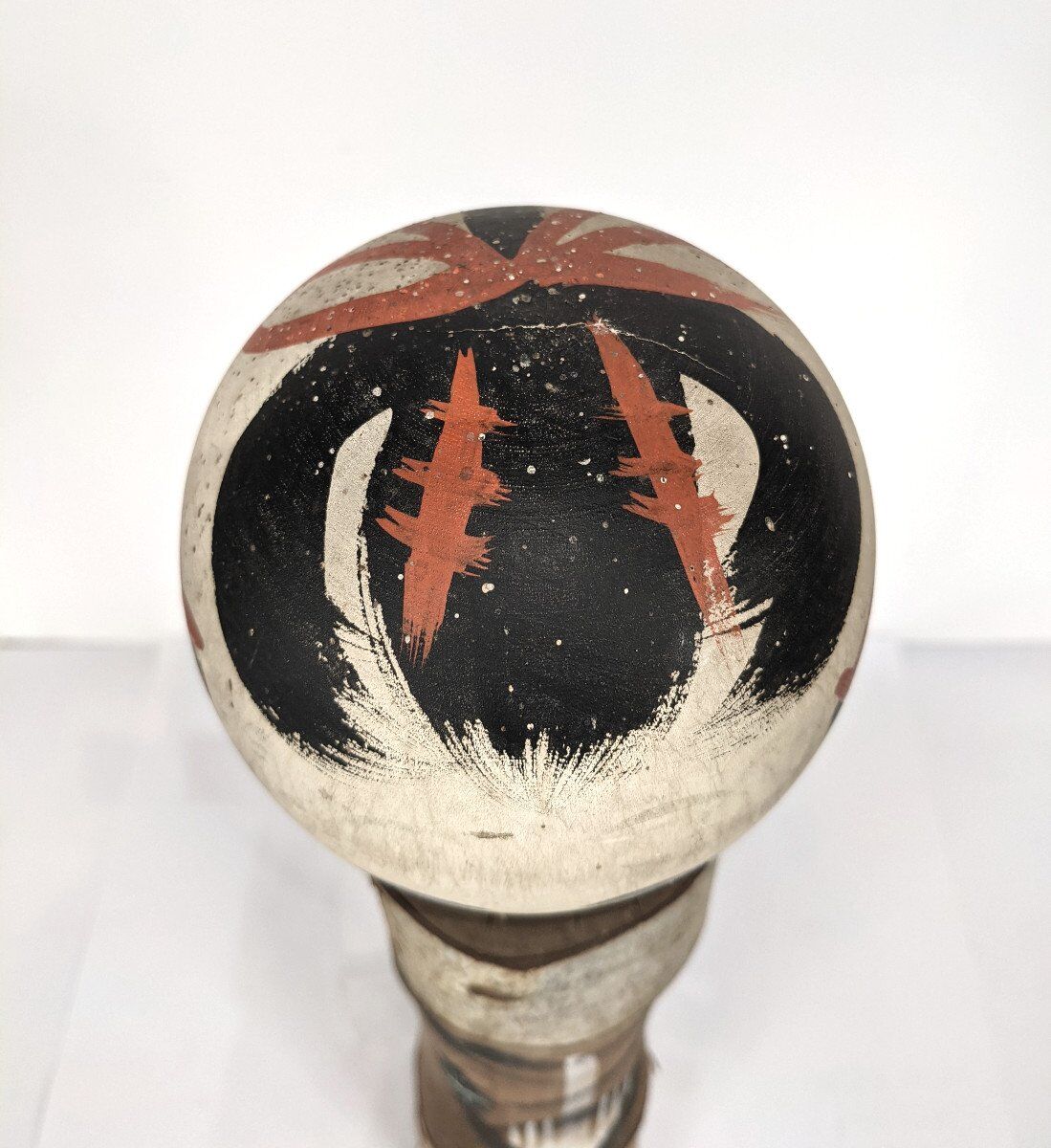 Kokeshi with Nô face theater Japan 1950-60