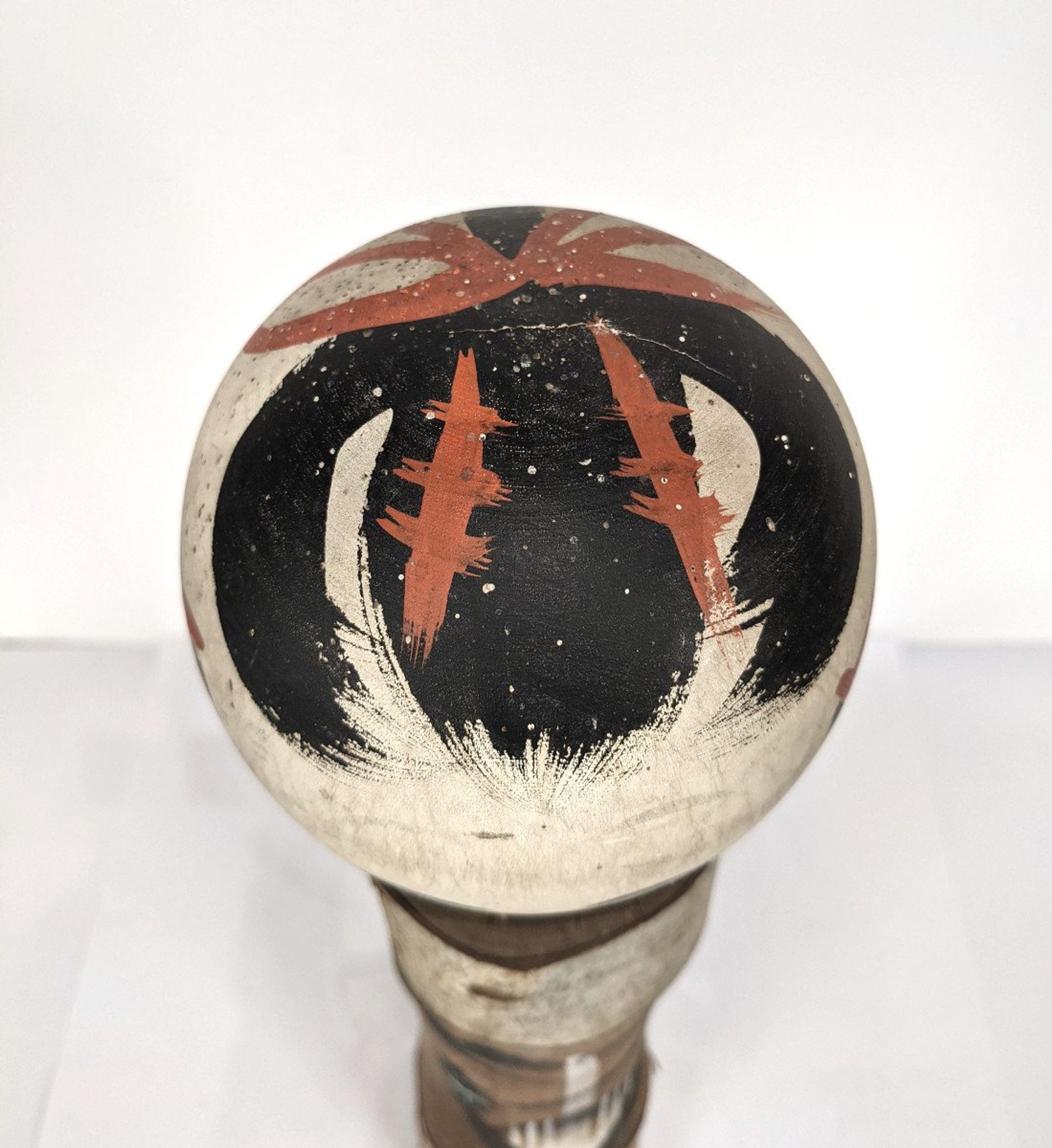 Kokeshi with Nô face theater Japan 1950-60