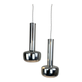 Paire de suspensions “Guldpendel” design Vilhelm Lauritzen Louis Poulsen, Danemark