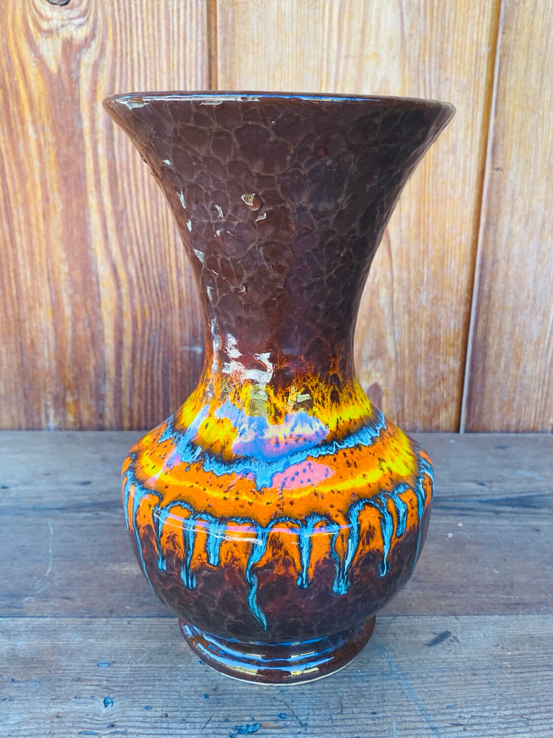 Fat Lava Vase Vallauris