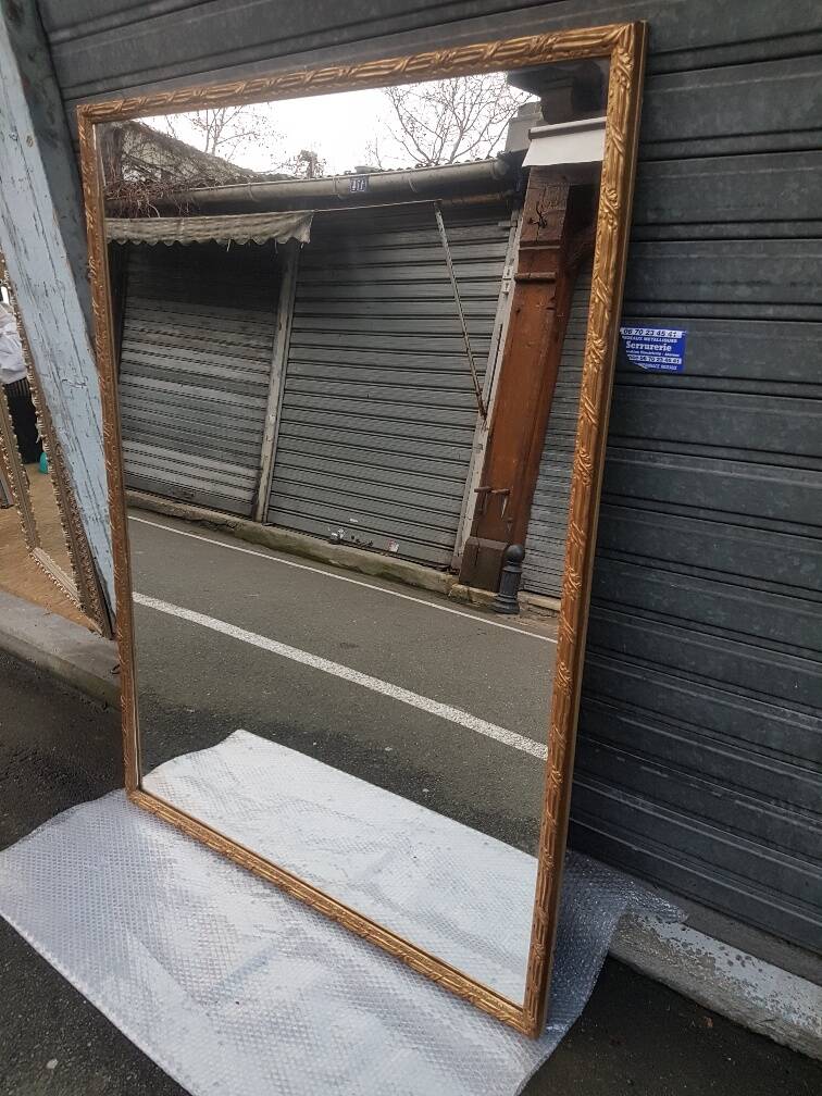 Golden mirror in louis xv style