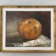 Vintage Still life with Pumkin oil Painting on Canvas signed