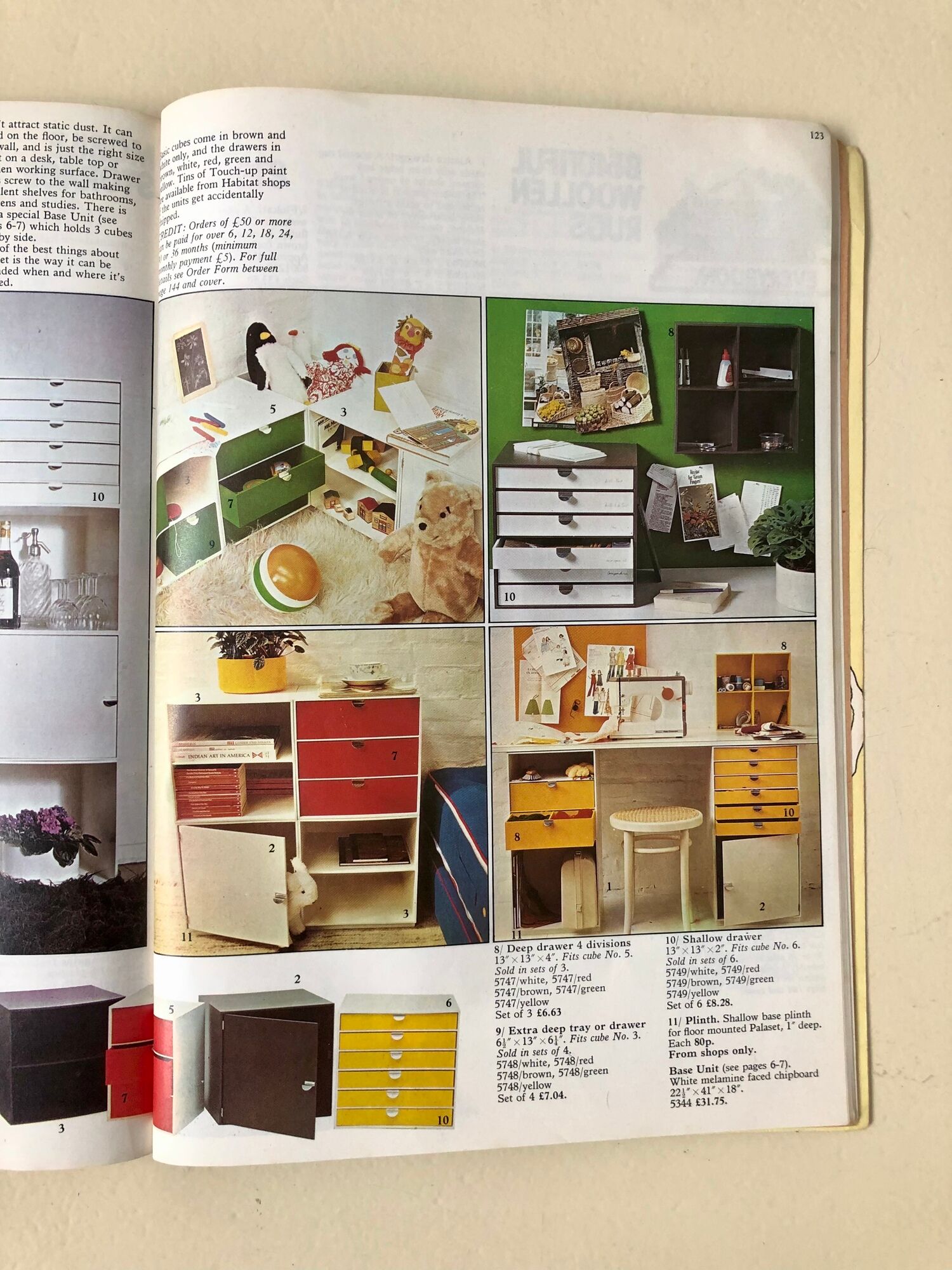 Set of 6 storage cubes Palaset design by Ristomatti Ratia, Treston edition, 1972
