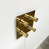 Ceiling lamp or wall sconce in brass from the mid-century German space age by Cosack, 1960s.