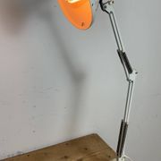 Vintage White Italian Architect Table Lamp, 1970s
