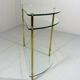 Console en verre et laiton, 1970