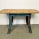 Blue Industrial Dining Table, 1960s