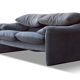 Sofa "Maralunga" by Vico Magistretti edition Cassina velvet bicolor