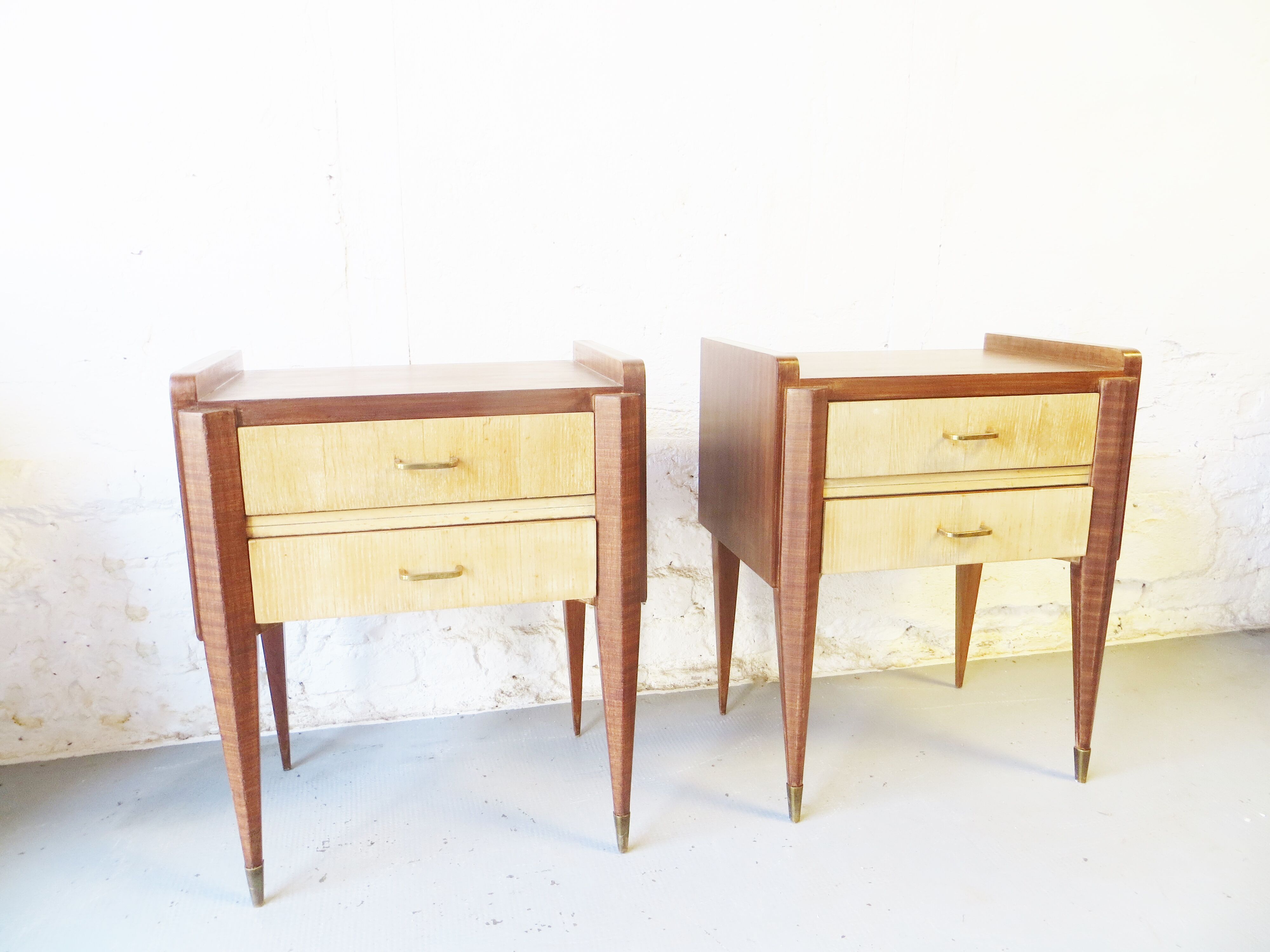 Pair of Art Deco 40s bedside tables
