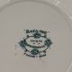 8 hollow plates Anemone pattern of St Amand green gray color