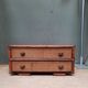 Commode basse en bambou et osier