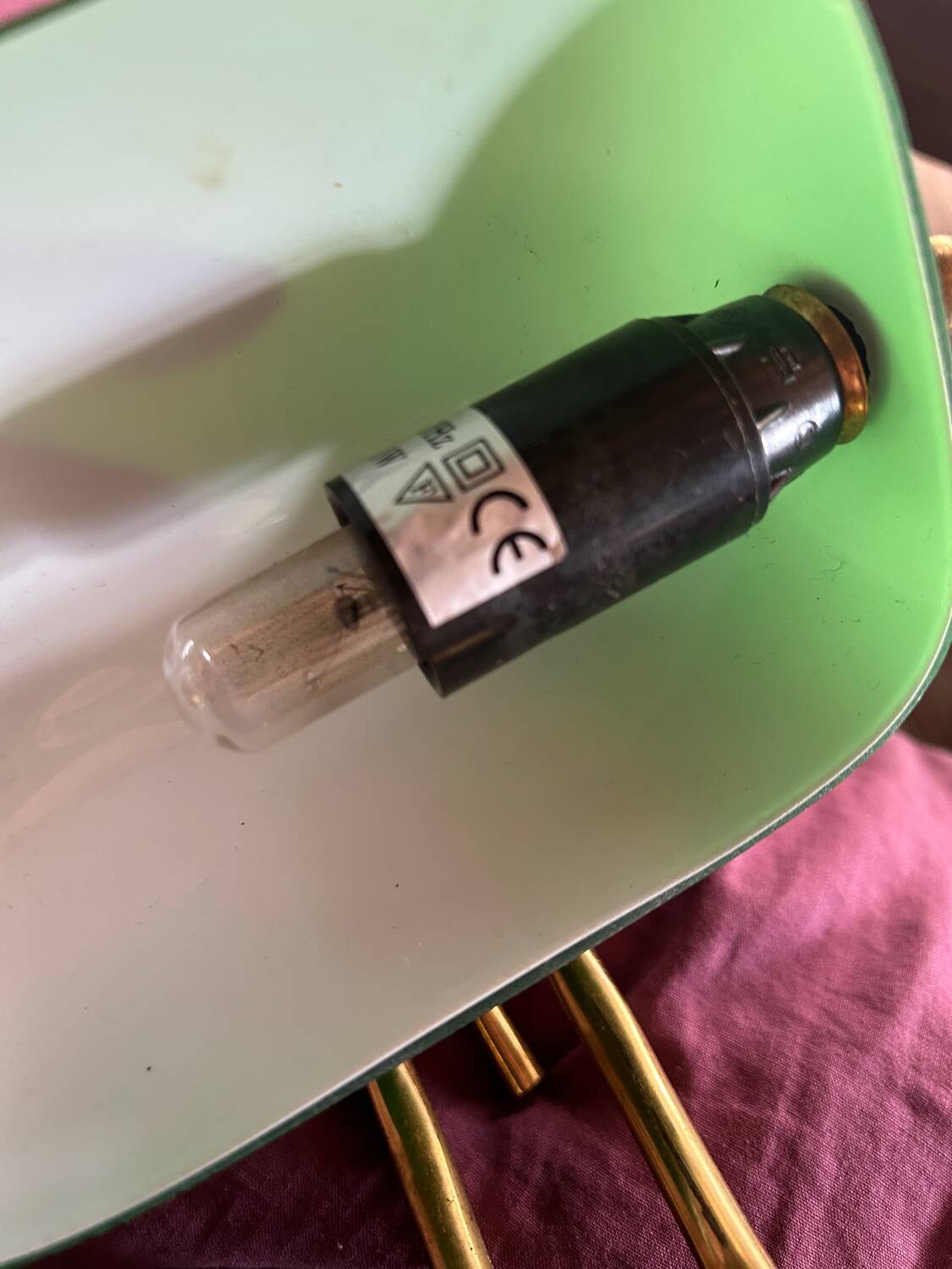 Vintage retro notary banker lamp