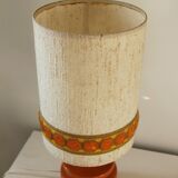 Orange vintage bedside table lamp