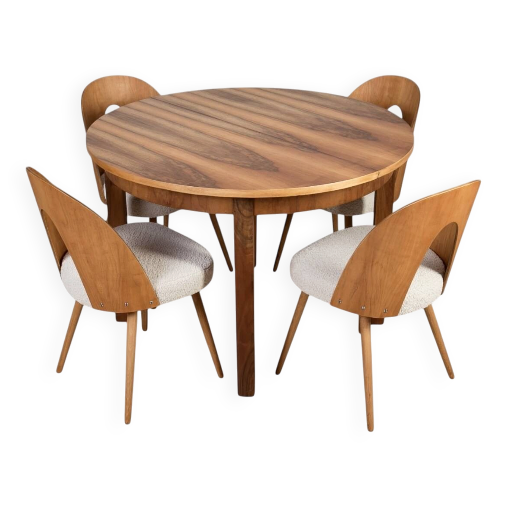 Walnut Dining Set by Antonín Šuman, 1960s