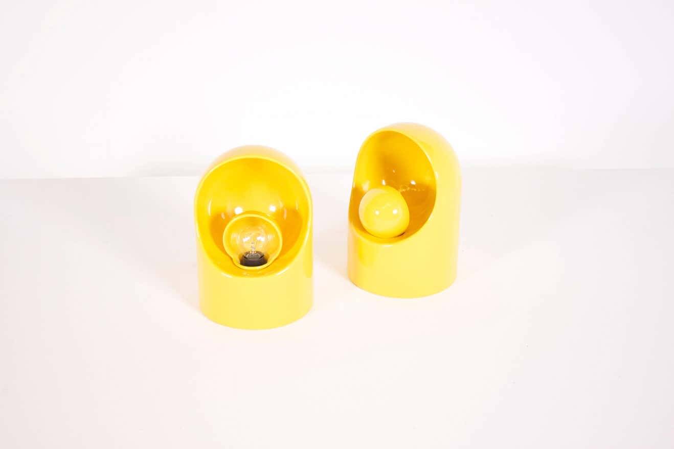 Ensemble de lampes de table en céramique par Marcello Cuneo pour Gabbianelli