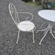 Wrought iron garden furniture