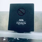 Postmodern Frosted Glass Sconce Wall Lamp from Metalarte, Spain, 1980s