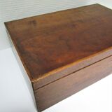 Old patinated solid wood box