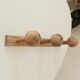 Old folk art wall coat rack