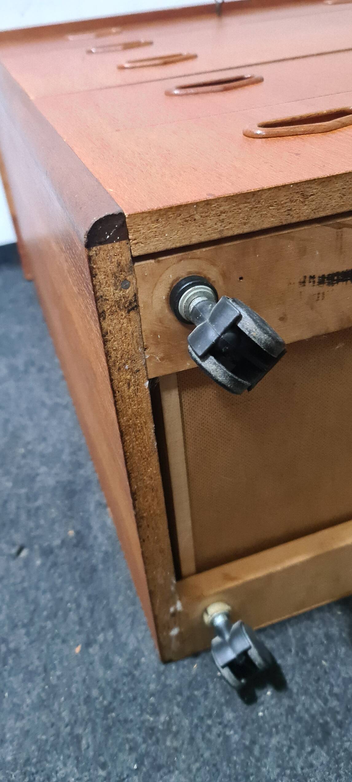Vintage Swedish teak chest of drawers