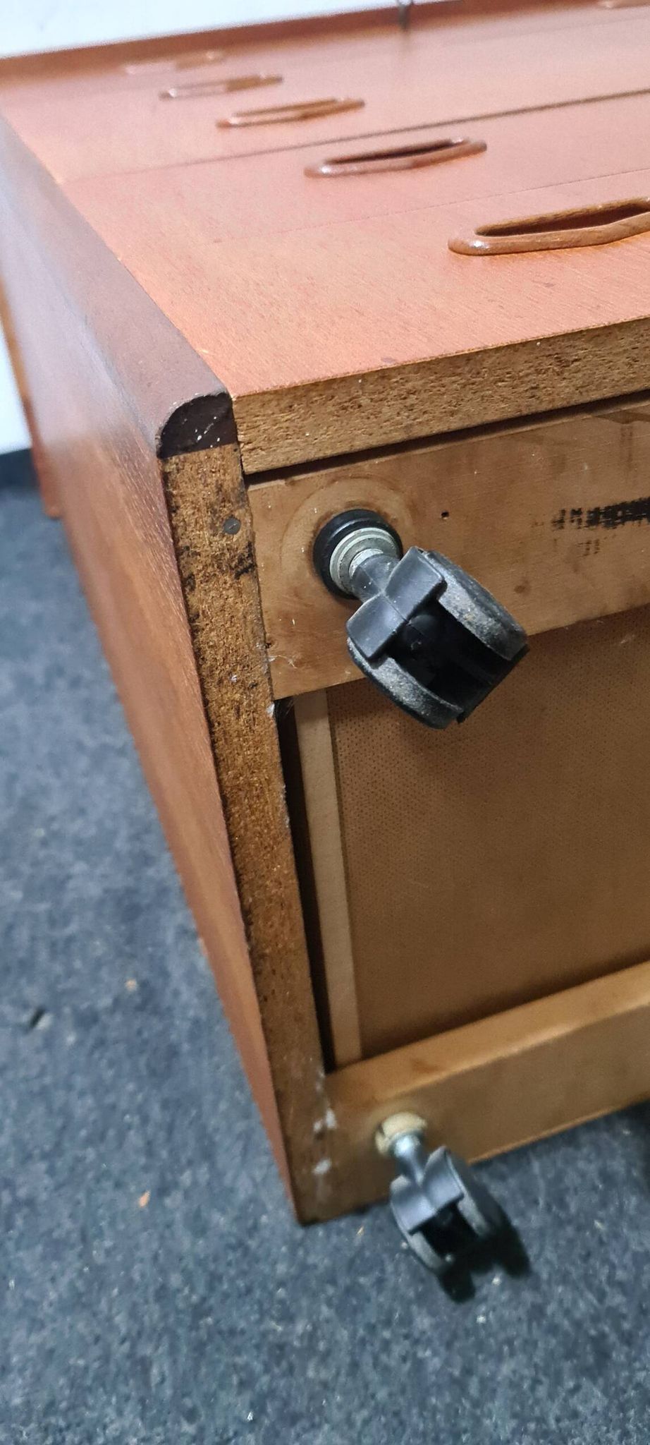Vintage Swedish teak chest of drawers