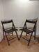 Paire de chaises pliantes