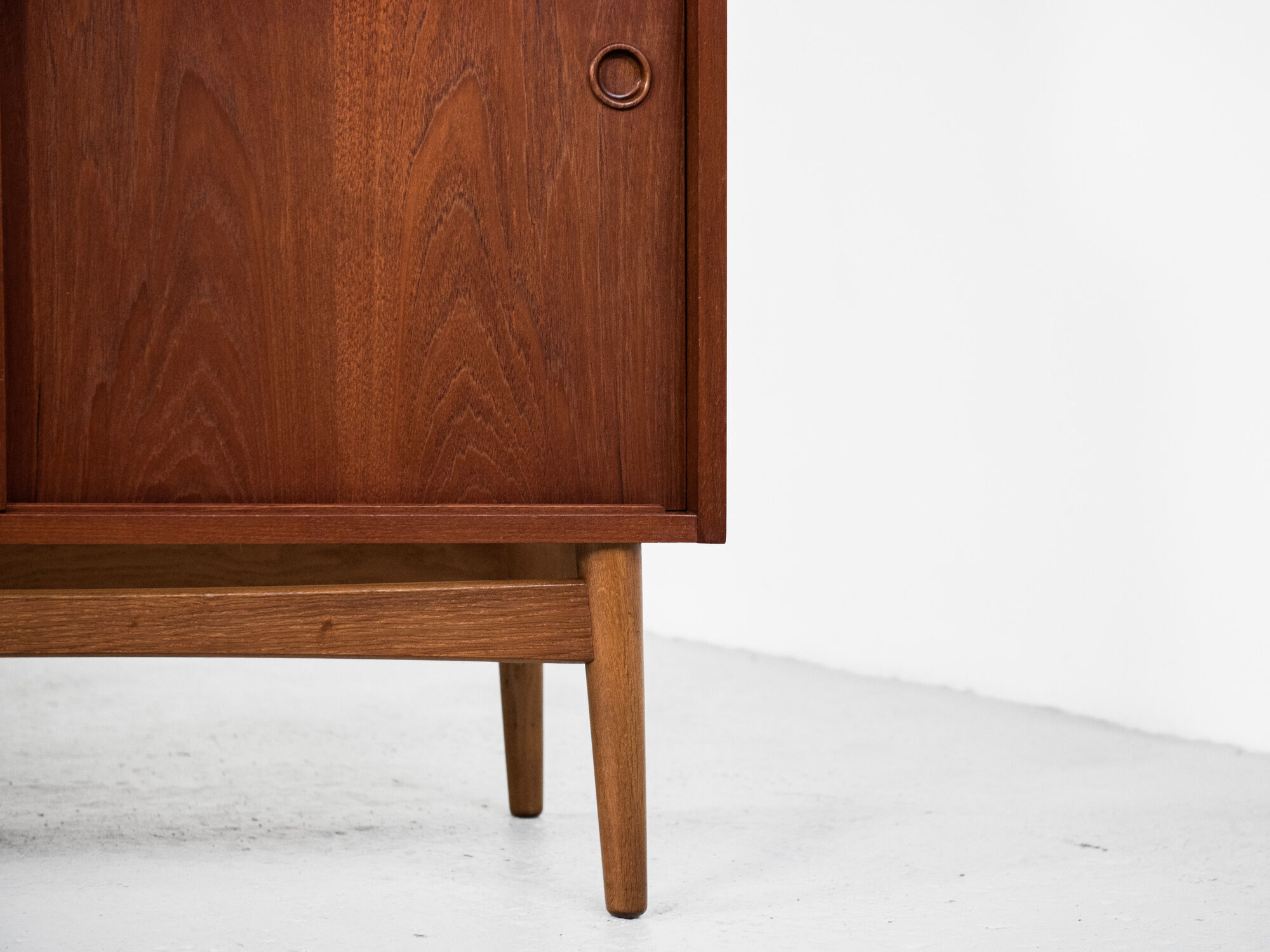 Midcentury Danish book shelf secretaire in teak by Nexø 1960s