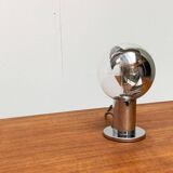 Vintage German table lamp in chrome and glass by Motoko Ishii for Staff.