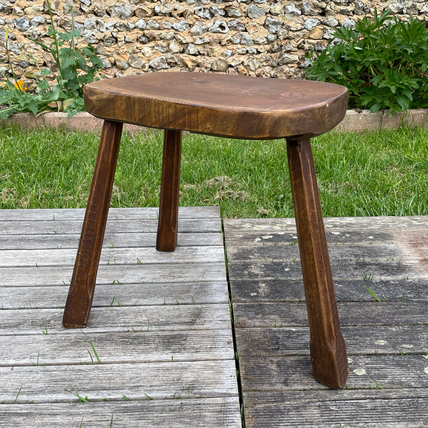 Tabouret de ferme vintage