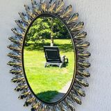 Oval leaf mirror