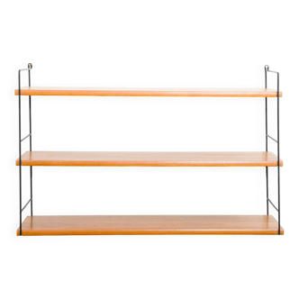 60s wall shelf, string, teak