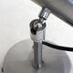Brushed metal adjustable wall spotlight 1970s