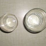 Glass service 6 people granite glass with 70's gilded eds