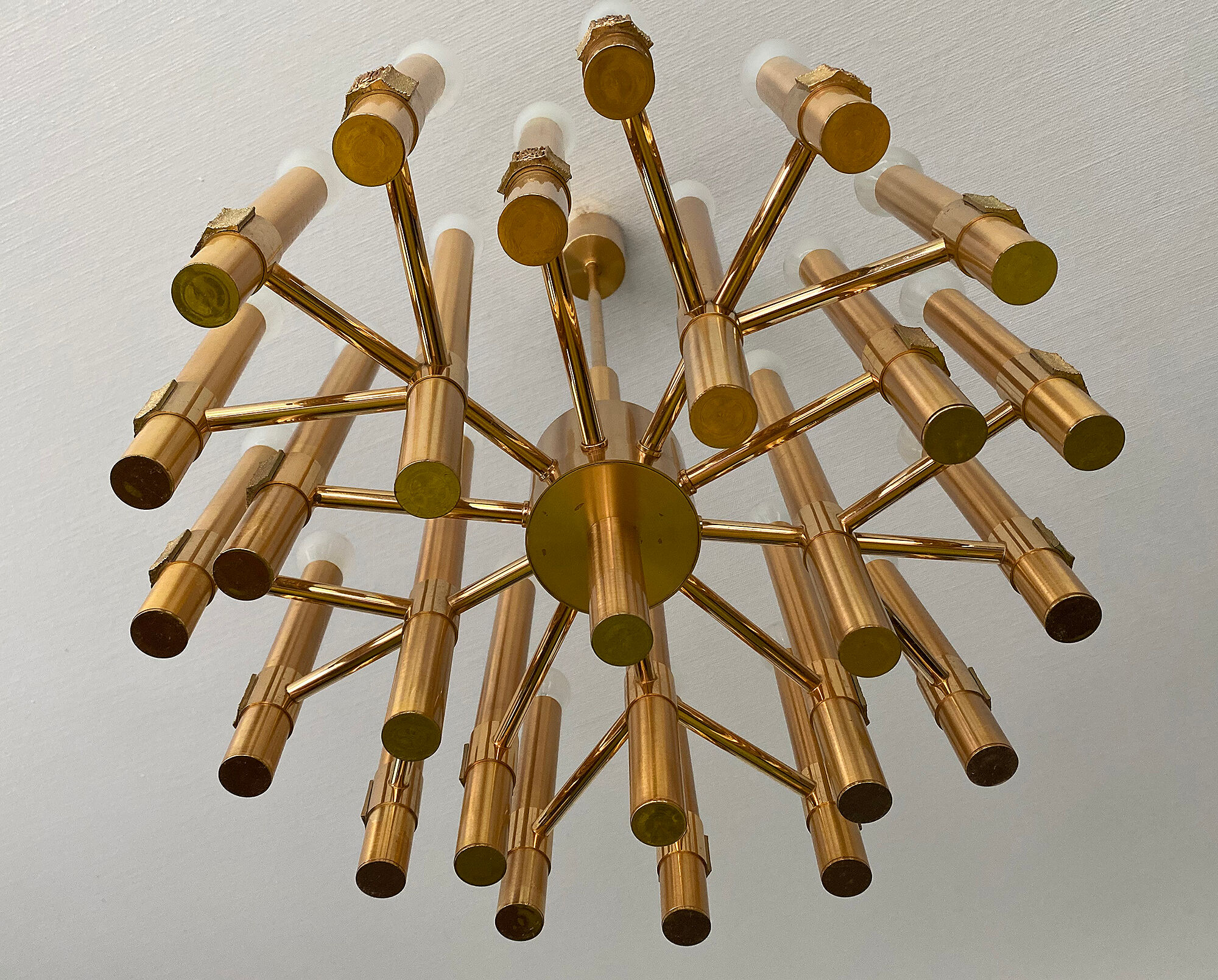 Large and superb Vintage Sputnik Chandelier from Sciolari, Italy, 60s