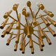 Large and superb Vintage Sputnik Chandelier from Sciolari, Italy, 60s