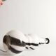 Sculptural Art Glass Murano Style Table Lamps, Black & White, 1960s, Set of 2