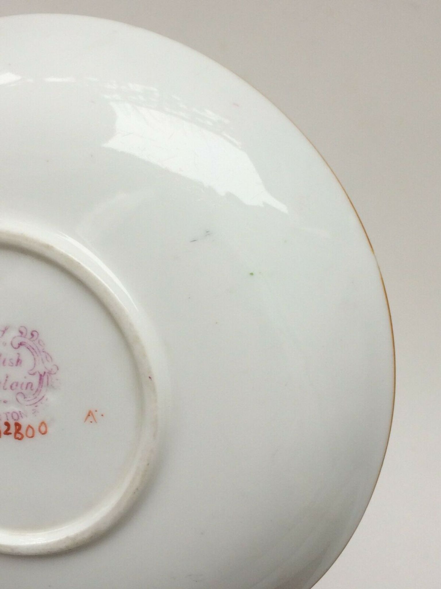 Minton 19th-century English porcelain flower under-cup