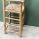 High straw chair for children