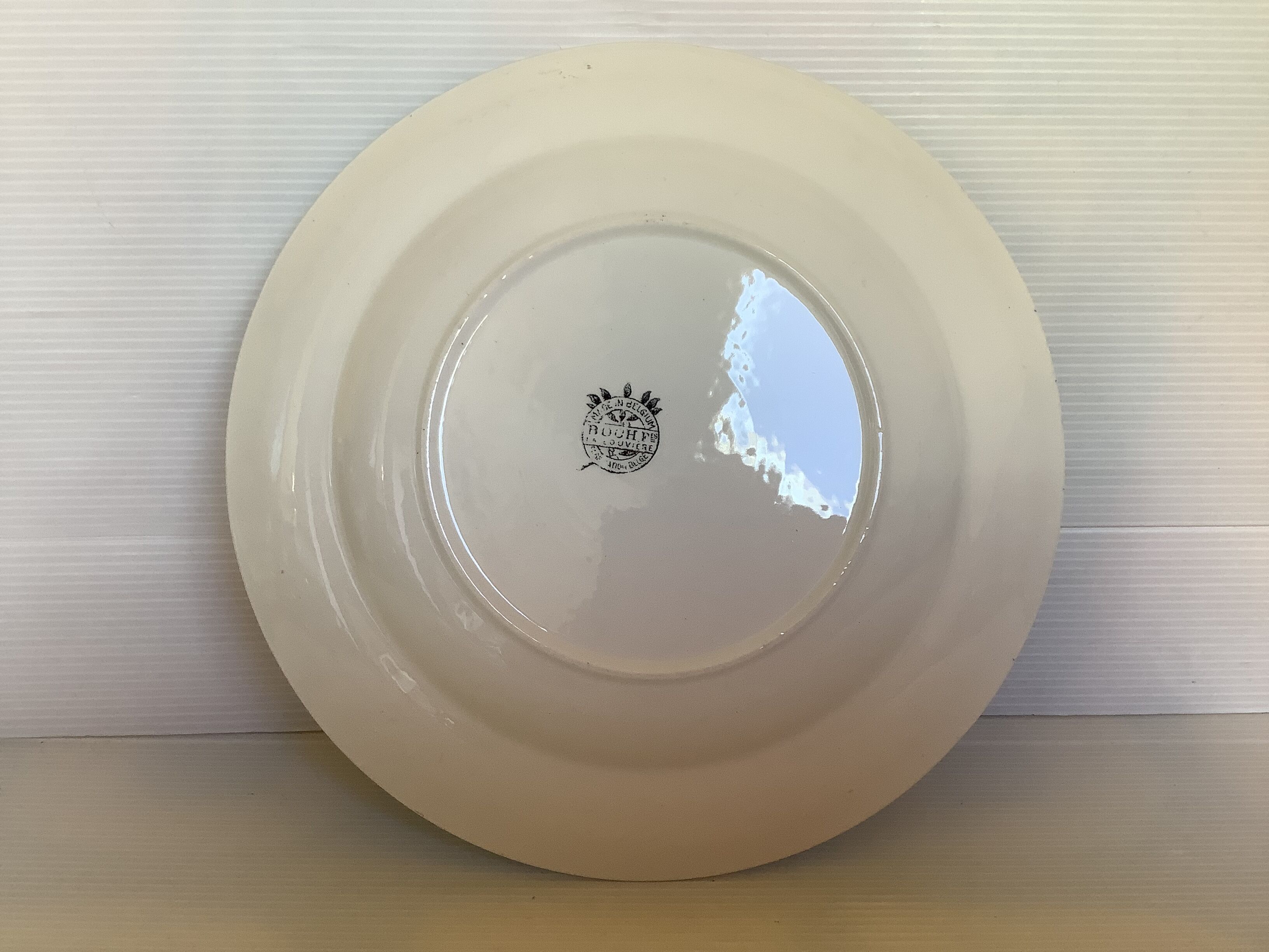 Pair plates Napoléon boch La Louvière Belgium