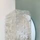 Square wall light ceiling light transparent glass gold 1970 1980 seventies